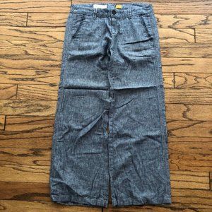 Pilcro Linen Pant Blue Size 8